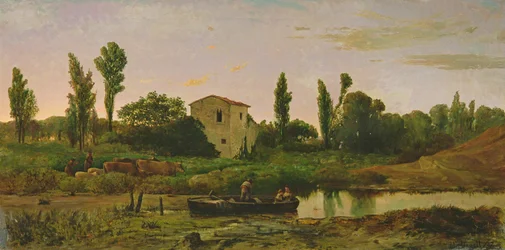 Paesaggio con barca, 1867